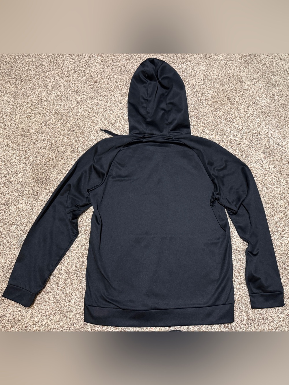 Nike Dri-Fit Black Pullover Hoodie with Embroidered Swoosh Mens M EUC - Picture 5 of 7